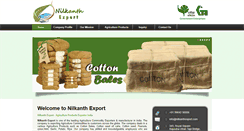 Desktop Screenshot of nilkanthexport.com